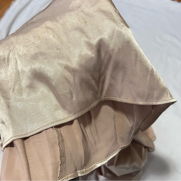 Jessica McClintock size 12 gold evening gown dress formal champagne - Picture 7 of 9